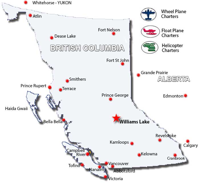 Williams Lake Charter Flights